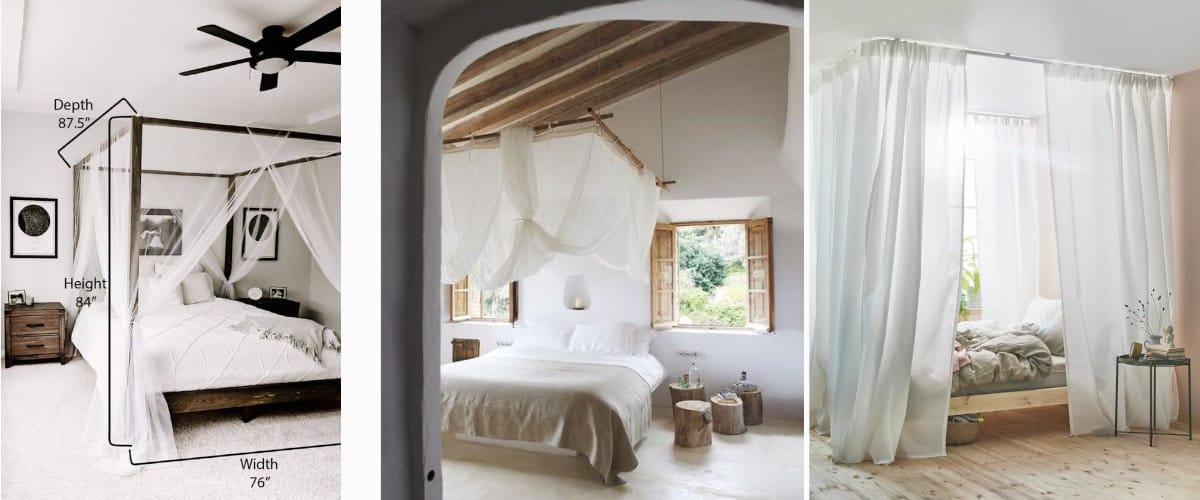 Diferentes formas de crear una estructura para el dosel