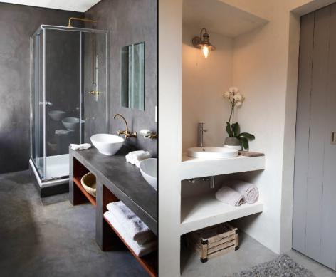 baños con microcemento