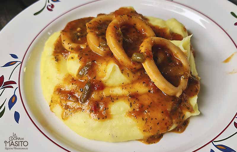 Guiso de calamares a la malagueña La cocina de Masito