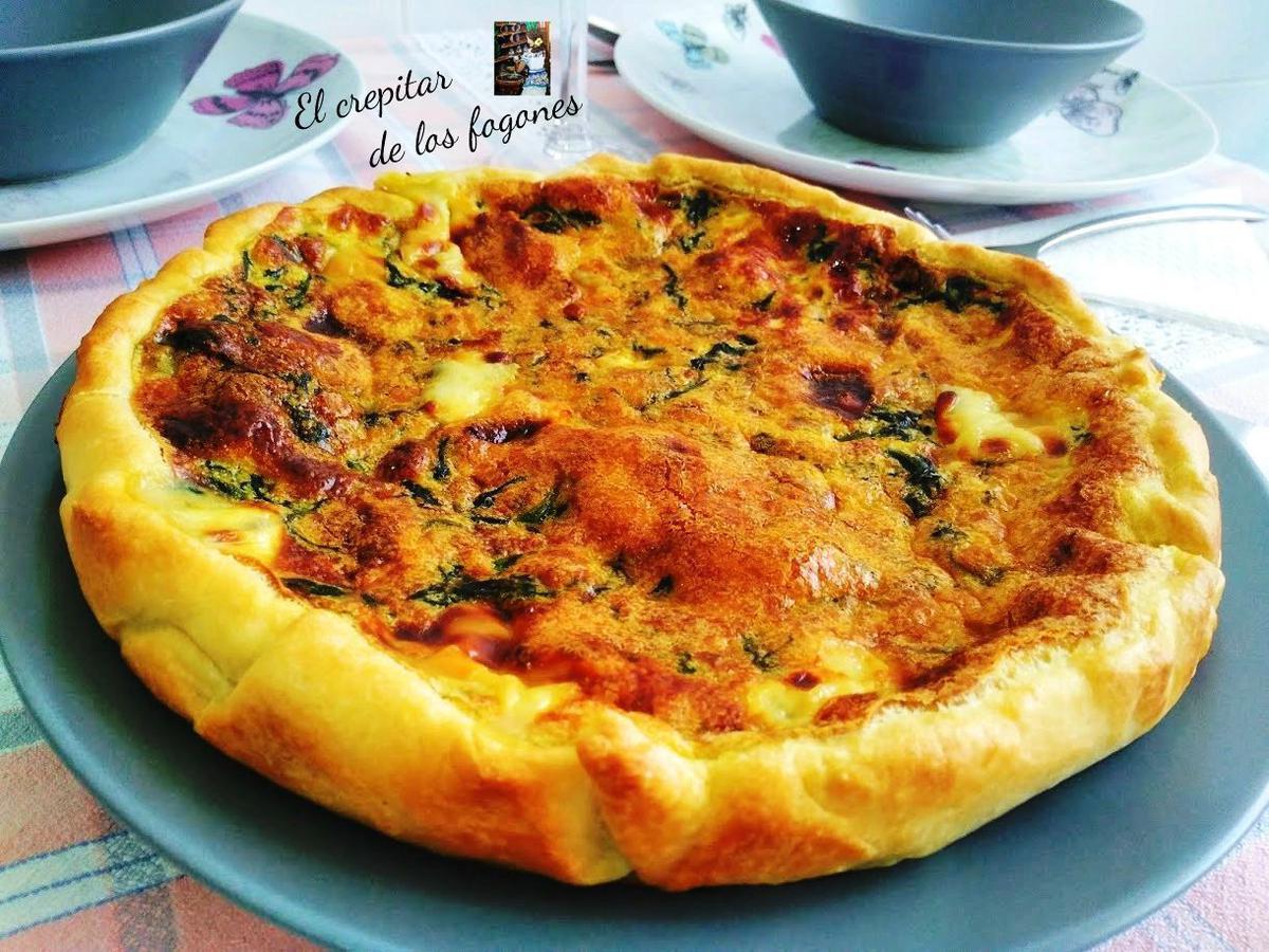 tortilla de espinacas enrollada