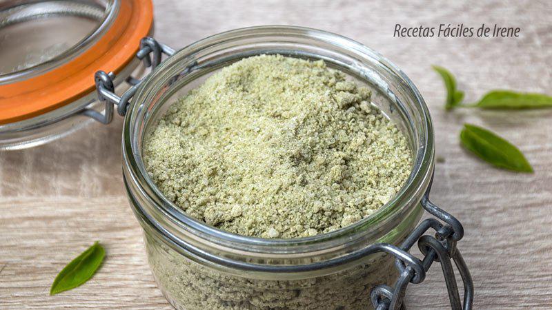 como hacer sal de albahaca paso a paso casera