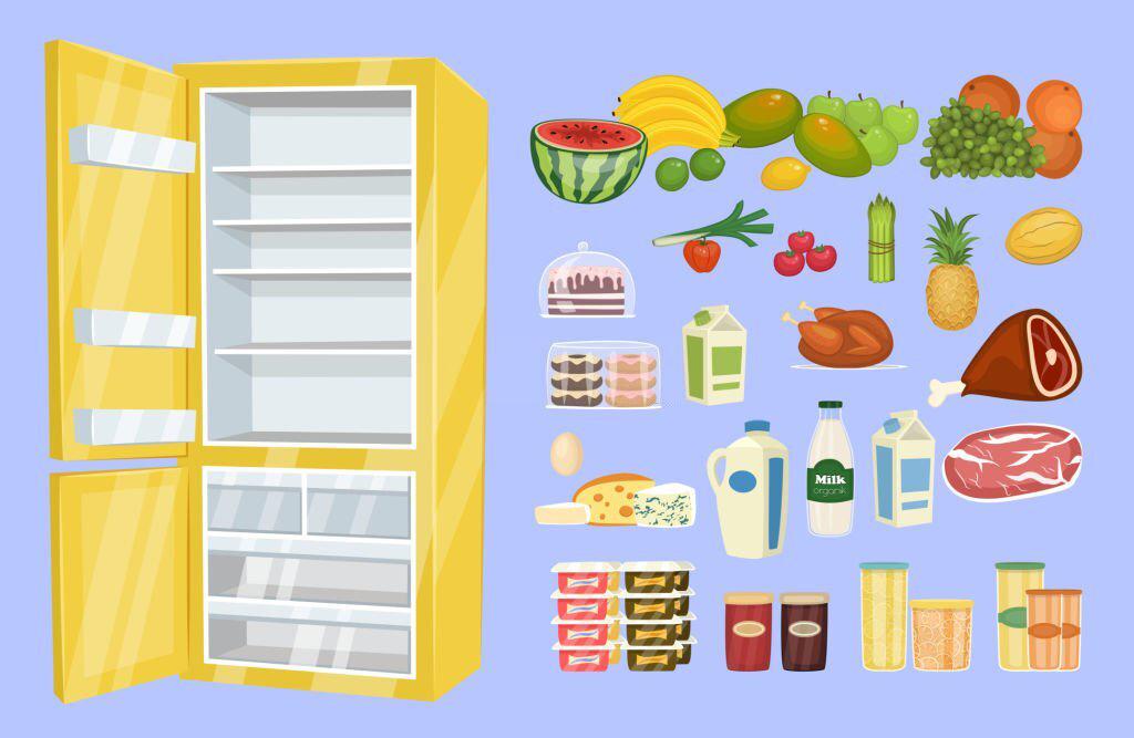 Orden en las baldas del frigorífico