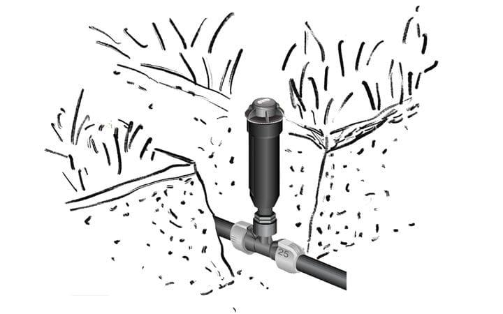 instalar aspersores emergentes