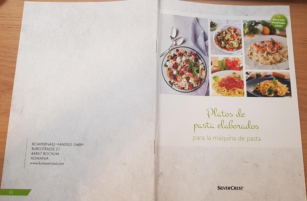 Manual maquina para pasta Silvercrest de Lidl. Patricienta Cook recetas de cocina.