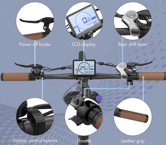 FAFREES F26 Pro - Componentes del manubrio