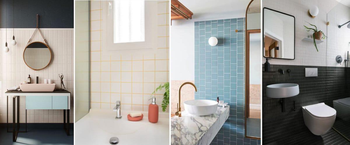  Pintar los azulejos de un baño pequeño