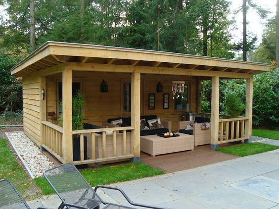 Bellas casas de madera para el campo
