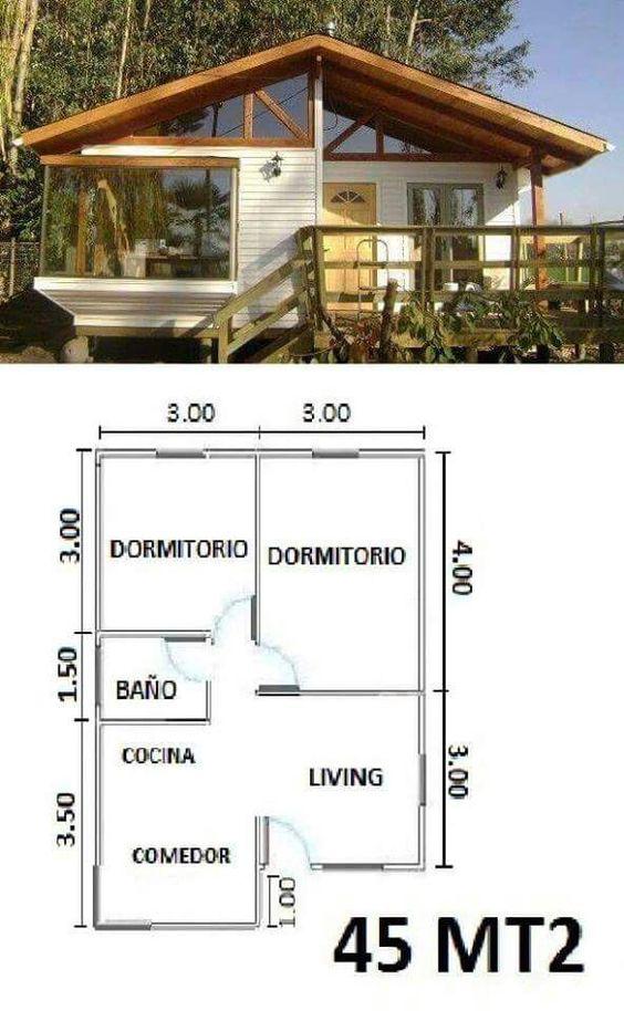 Planos para casas de madera en el campo