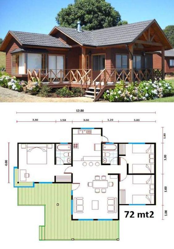 Planos para casas de madera en el campo