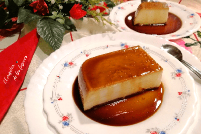 flan de plátano