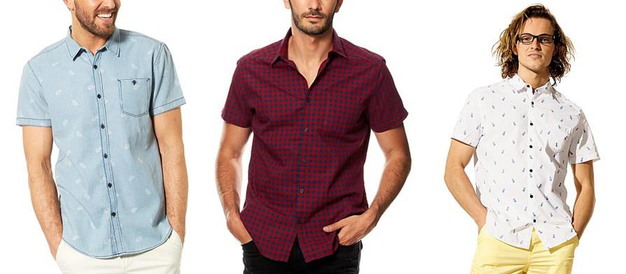 camisas de manga corta hombre de Kiabi
