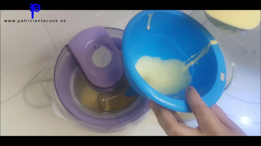 Helado de Mango con heladera eléctrica Silvercrest de Lidl. Patricienta Cook recetas