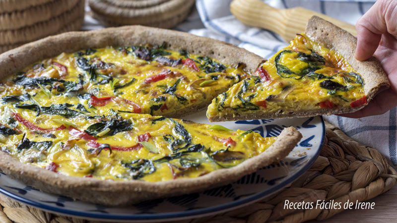receta de quiche de verduras