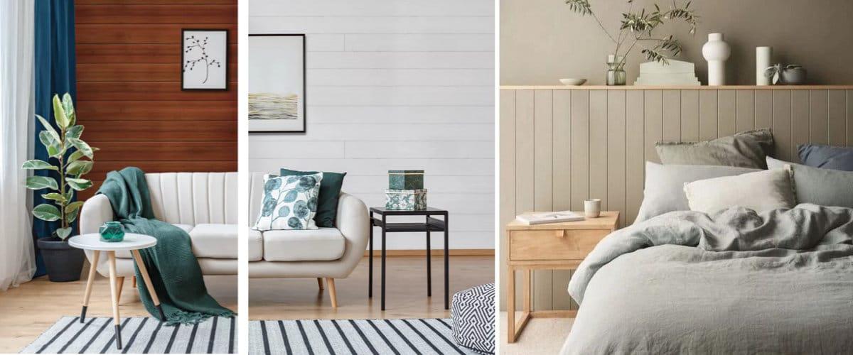 Paneles de lamas en horizontal y vertical