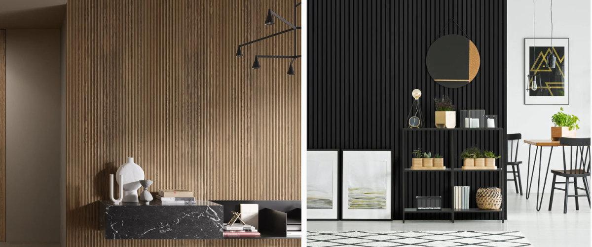 Paneles con listones, una apuesta actual y moderna