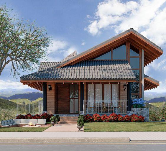 Casas de campo estilo cabaña