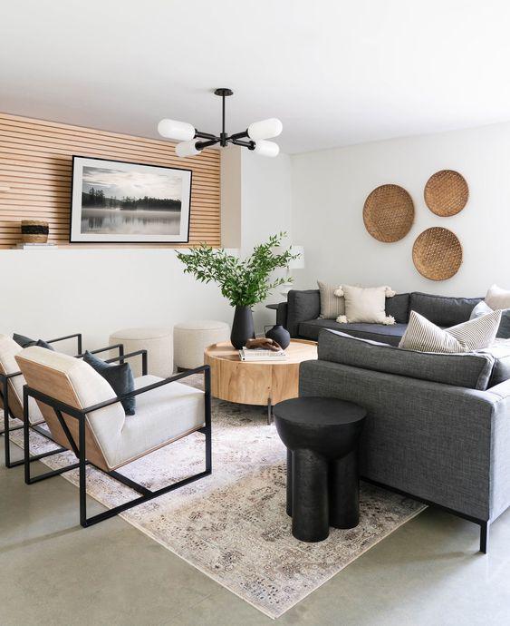 Diferentes estilos de salas de estar 