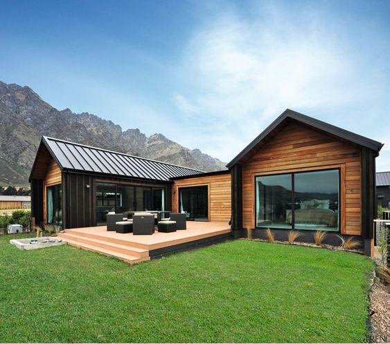 Casas de campo pequeñas y modernas