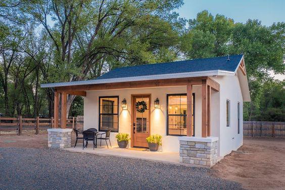 Fachadas de casas pequeñas prefabricadas