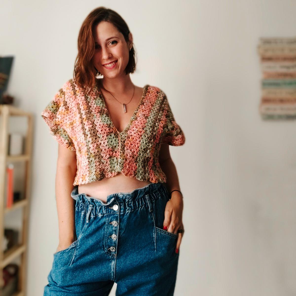 Top sencillo a crochet