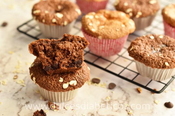 Magdalenas de avena saludables