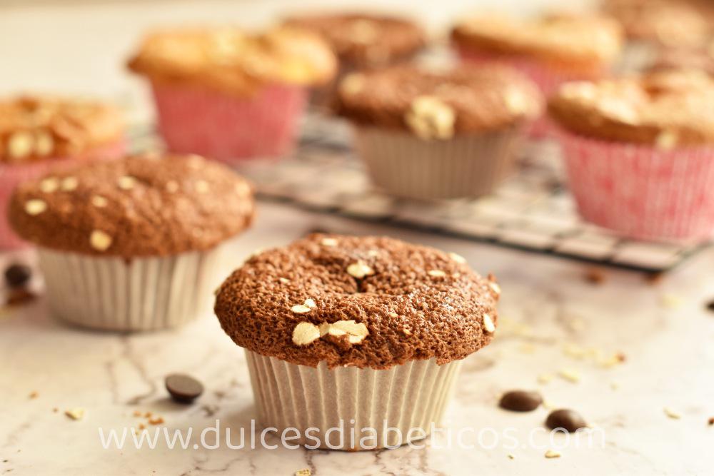 Magdalenas de avena saludables sin azucar
