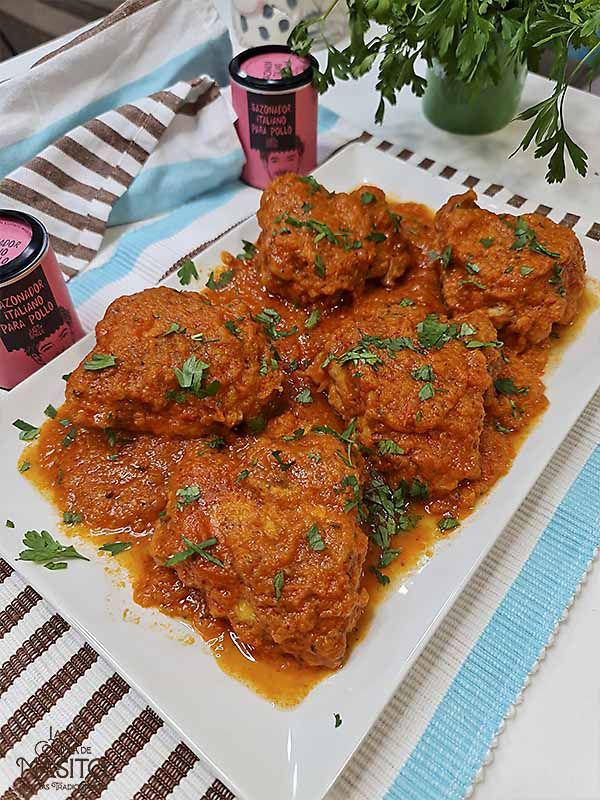 receta pollo con tomate