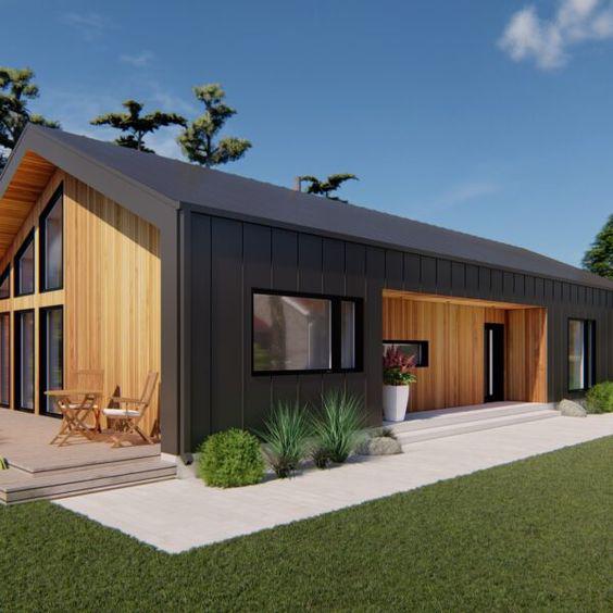 Casas con techo de chapa