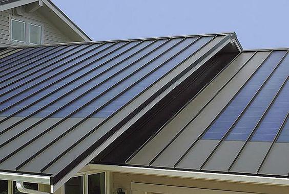 Techos de chapa en color negro