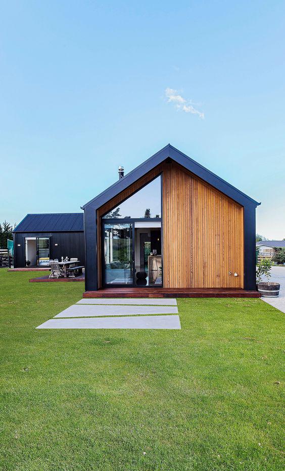 Casas con techo de chapa