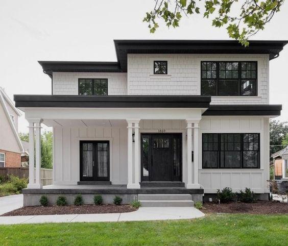 Casas de dos pisos con techo de chapa