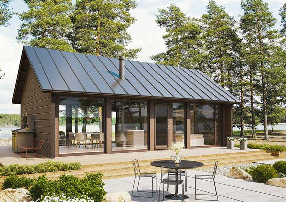 Estilos de casas clásicas y tradicionales con techo de chapa