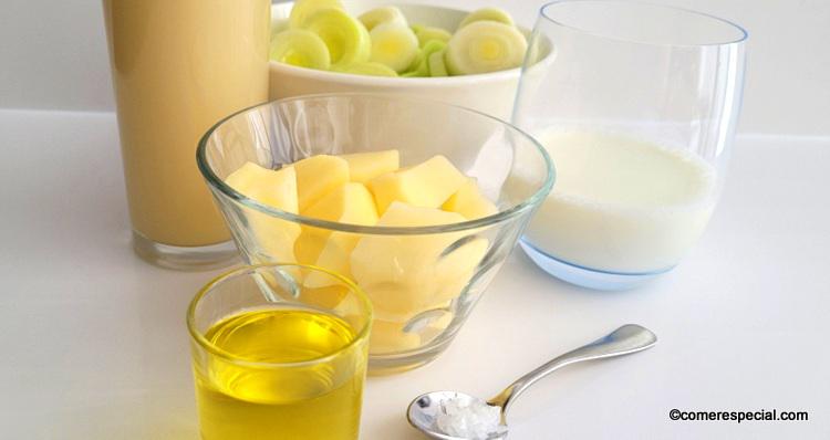 Ingredientes para vichyssoise