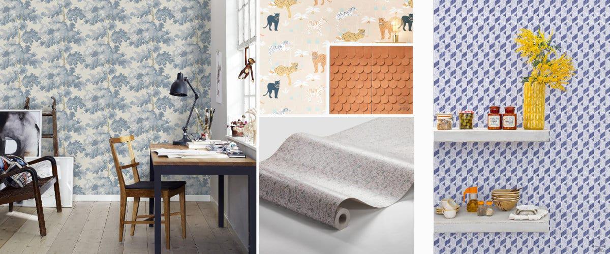 Papeles pintados estampados