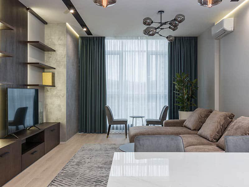 Cortinas para salas grises