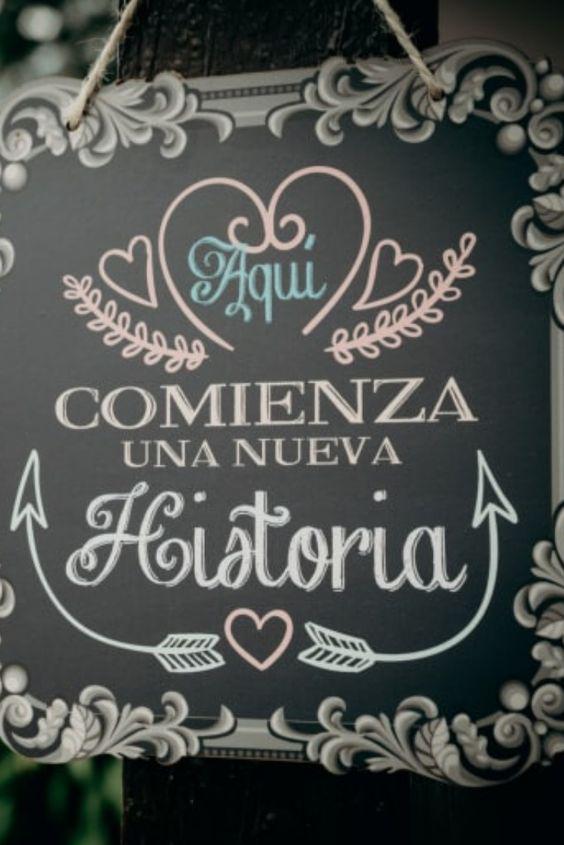 Ideas bonitas para poner carteles y señalamientos en tu boda