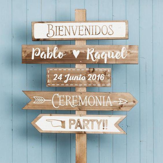 Señalamientos para bodas