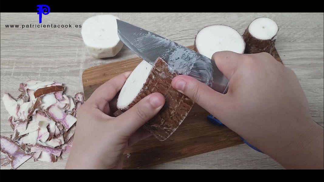 Yuca en freidora de aire sin cocer. Patricienta Cook.