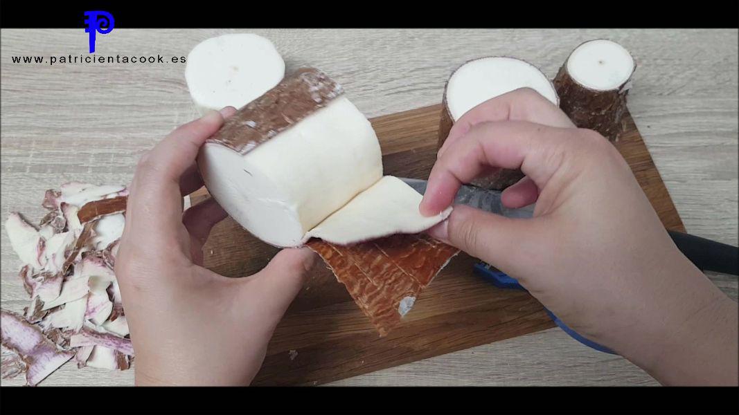 Yuca en freidora de aire sin cocer. Patricienta Cook.