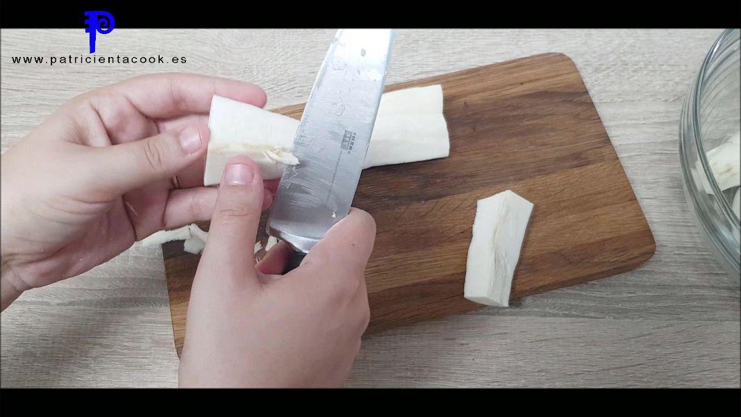 Yuca en freidora de aire sin cocer. Patricienta Cook.