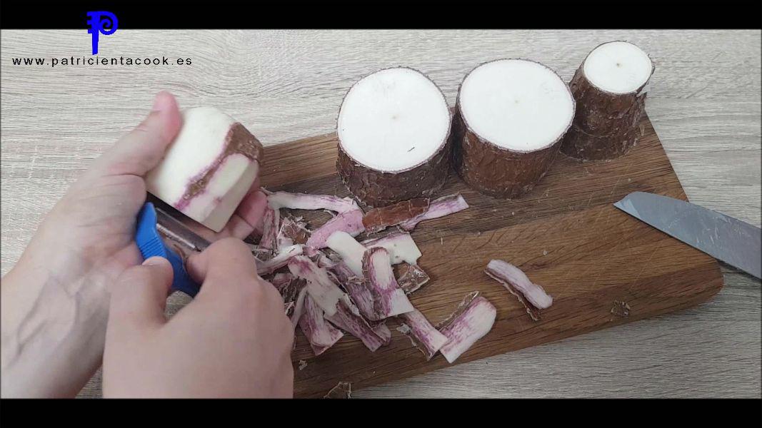 Yuca en freidora de aire sin cocer. Patricienta Cook.