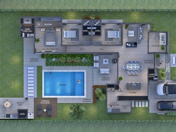 Casas modernas con cochera