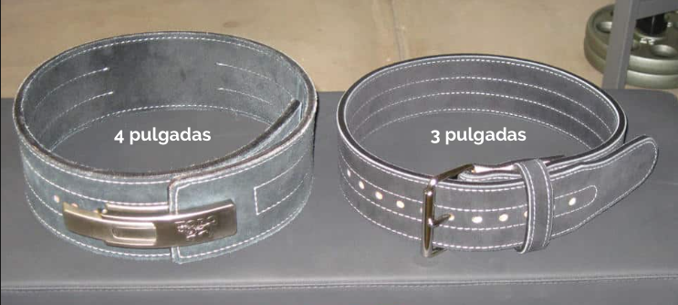 Diferencia de cinturones de 4 y 3 pulgadas