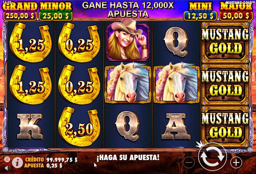 Tragamonedas gratis Mustang Gold