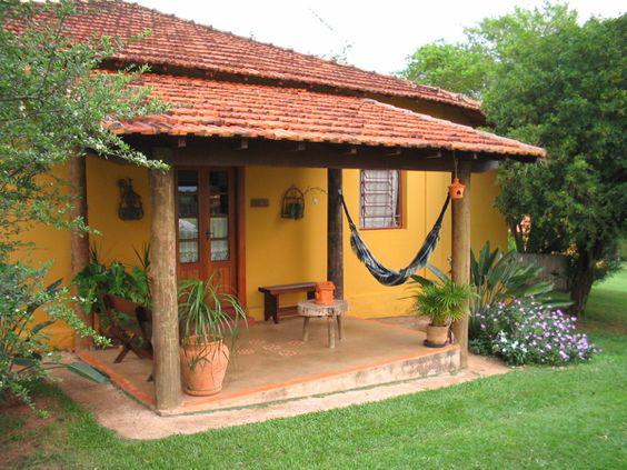 Diseños de casas de campo en colores cálidos