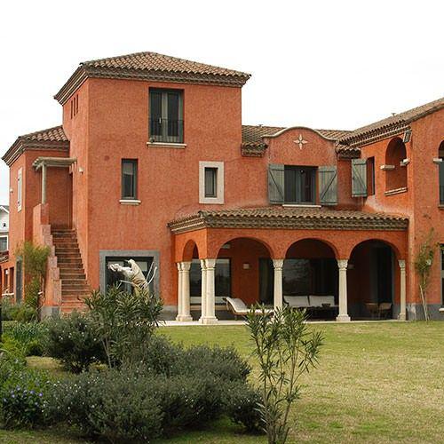 Casas de campo colores brillantes