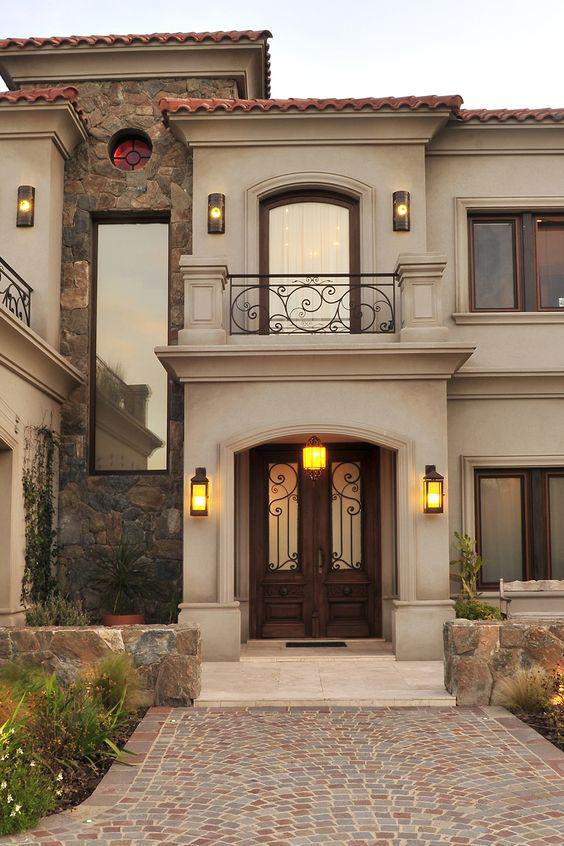 Fachadas de casas coloniales