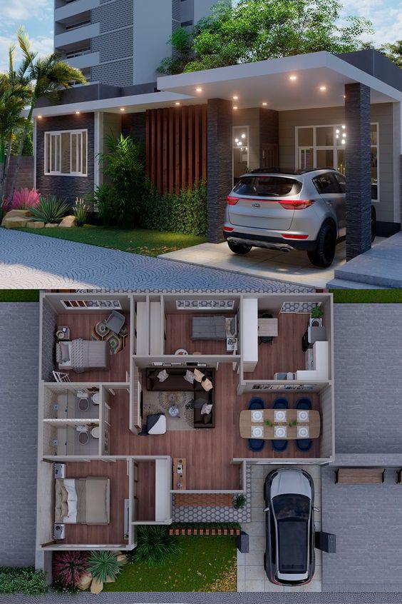 Planos para casas modernas