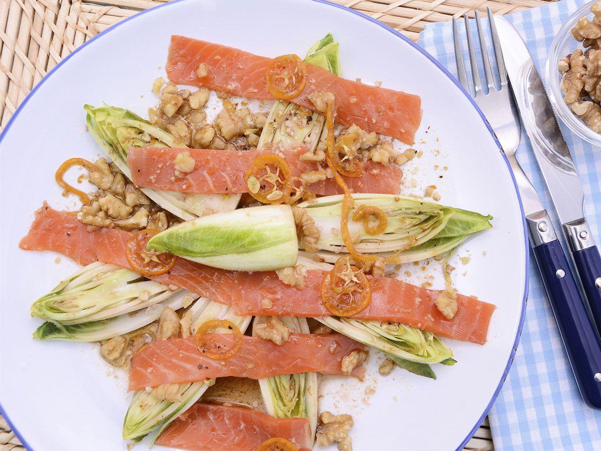 Ensaladas de verano con trucha ahumada