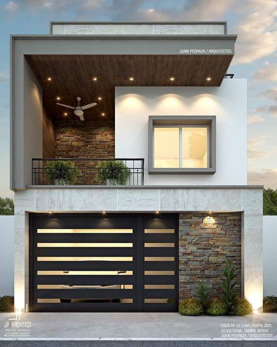 Diseños de casas pequeñas de dos pisos modernas